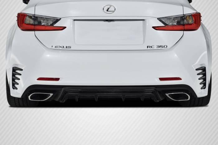 Lexus RC SBZ Carbon Fiber Rear Bumper Lip Diffuser Body Kit 117006