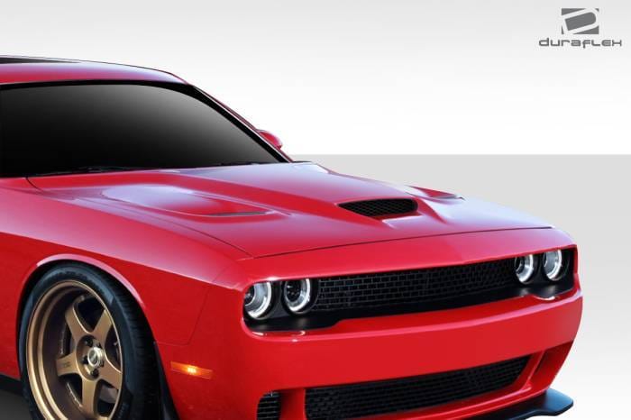 Dodge Challenger Duraflex Hellcat Look Hood - 1 Piece - 112342 thumbnail 3