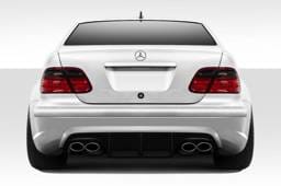 Mercedes-Benz CLK Duraflex Black Series Look Wide Body Rear Bumper Cover - 1 Piece - 112558