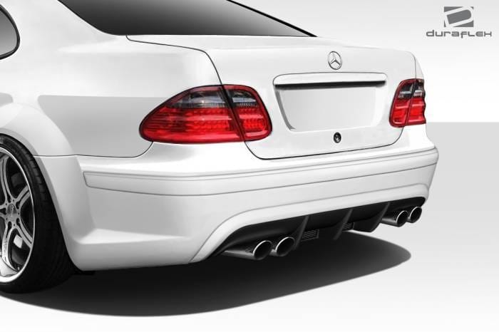 Mercedes-Benz CLK Duraflex Black Series Look Wide Body Rear Bumper Cover - 1 Piece - 112558 thumbnail 2