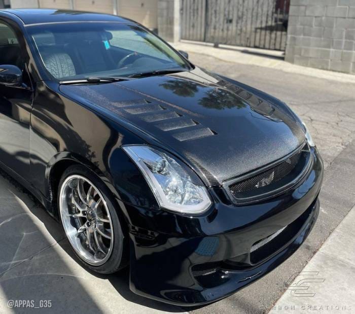 Infiniti G Coupe O Design DriTech Carbon Fiber Body Kit- Hood 112968 thumbnail 3
