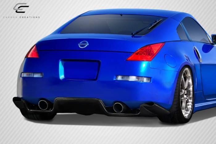 Nissan 350Z TS-1 Carbon Creations Rear Bumper Lip Body Kit 113088 thumbnail 3