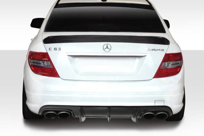Mercedes C63 Super Fin Duraflex Rear Bumper Diffuser Body Kit 114366