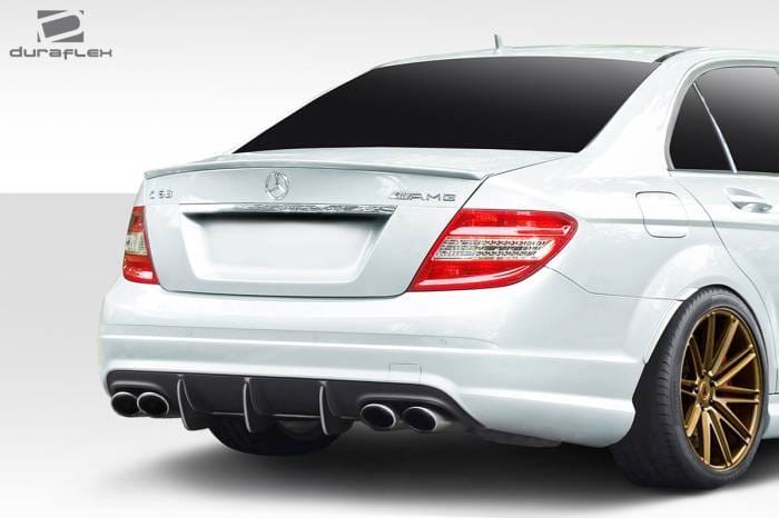 Mercedes C63 Super Fin Duraflex Rear Bumper Diffuser Body Kit 114366 thumbnail 2