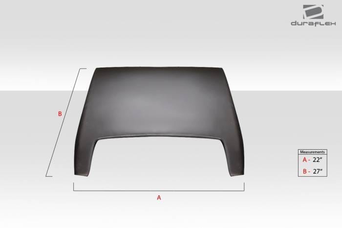Universal Ram Air Type 6 Duraflex Hood Scoop 114552 thumbnail 3