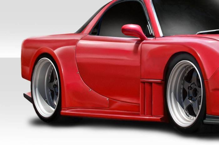 Mazda RX7 Bossen Duraflex Rear Wide Body Fender Flares 114443 thumbnail 3