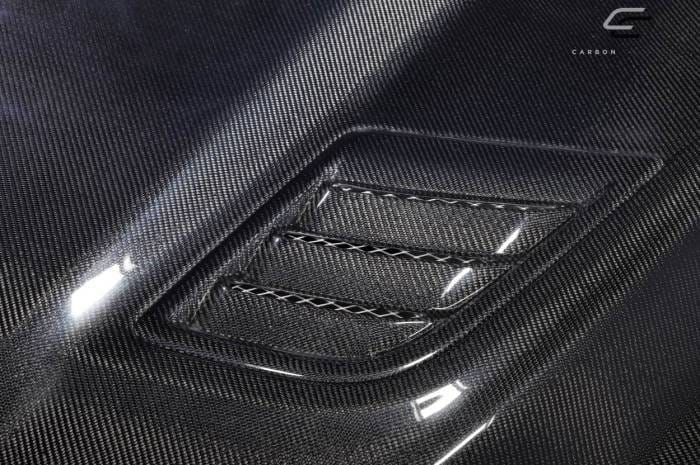 Dodge Ram Rebel Mopar Look Carbon Fiber Creations Body Kit- Hood 115480 thumbnail 6