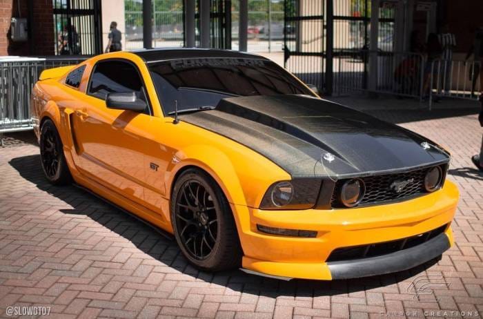 Ford Mustang 2.5" Cowl Carbon Fiber Creations Body Kit- Hood!!! 115533 thumbnail 3