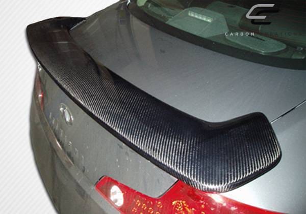 Infiniti G35 2DR Carbon Creations OEM Wing Trunk Lid Spoiler - 1 Piece - 102941 thumbnail 3