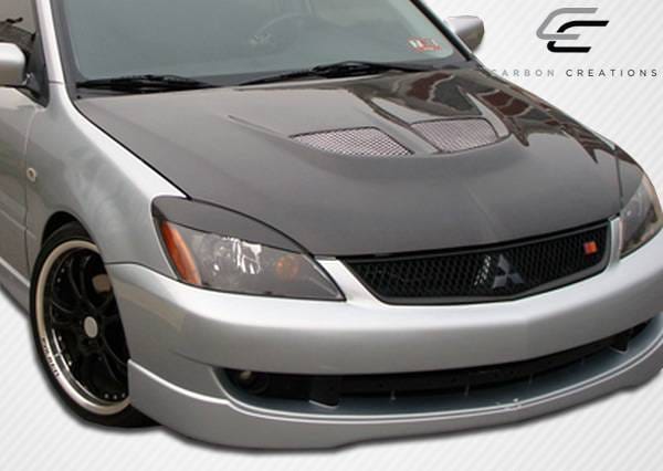 Mitsubishi Lancer Carbon Creations Evo Hood - 1 Piece - 104190 thumbnail 3