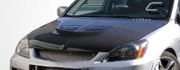 Mitsubishi Lancer Carbon Creations Evo Hood - 1 Piece - 104190 thumbnail 5