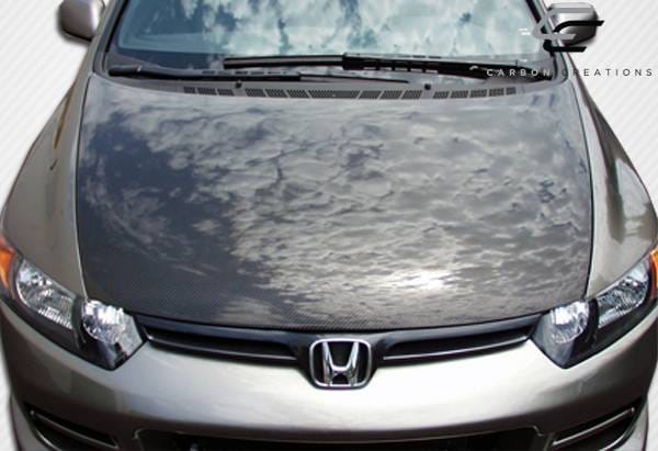Honda Civic 4DR Carbon Creations OEM Hood - 1 Piece - 104107 thumbnail 2