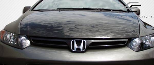 Honda Civic 4DR Carbon Creations OEM Hood - 1 Piece - 104107 thumbnail 4