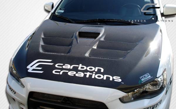 Mitsubishi Lancer Carbon Creations GT Concept Hood - 1 Piece - 104643 thumbnail 4