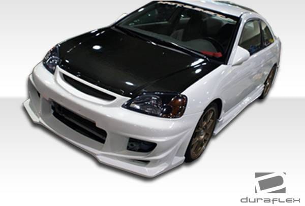 Honda Civic 2DR Duraflex Bomber Side Skirts Rocker Panels - 2 Piece - 100231 thumbnail 4