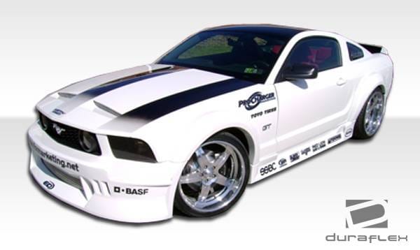 Ford Mustang Duraflex Hot Wheels Wide Body Side Skirts Rocker Panels - 2 Piece - 100656 thumbnail 2