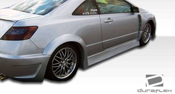 Honda Civic 2DR Duraflex Hot Wheels Wide Body Rear Fender Flares - 2 Piece - 100679 thumbnail 5