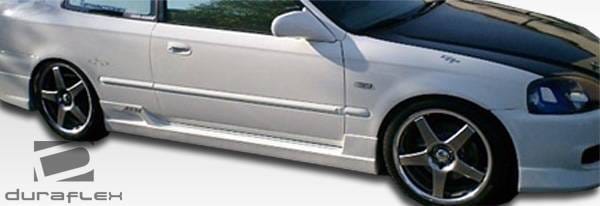 Honda Civic 2DR & 3DR Duraflex Buddy Side Skirts Rocker Panels - 2 Piece - 101738 thumbnail 2