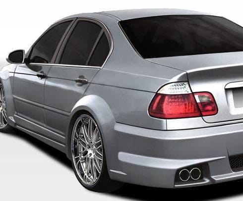 BMW 3 Series 4DR Duraflex I-Design Wide Body Rear Fender Flares - 2 Piece - 106515