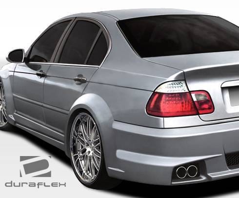BMW 3 Series 4DR Duraflex I-Design Wide Body Rear Fender Flares - 2 Piece - 106515 thumbnail 2