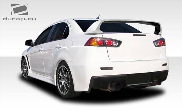 Mitsubishi Lancer Duraflex Evo X Look Wing Trunk Lid Spoiler - 1 Piece - 106959 thumbnail 2