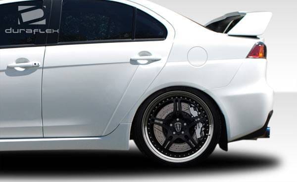 Mitsubishi Lancer Duraflex Evo X Look Wing Trunk Lid Spoiler - 1 Piece - 106959 thumbnail 3