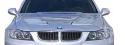 BMW 3 Series 4DR Duraflex GT-R Look Hood - 1 Piece - 107178