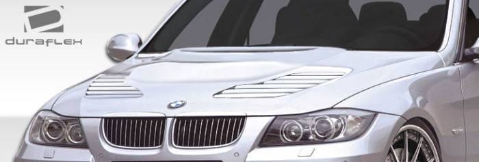 BMW 3 Series 4DR Duraflex GT-R Look Hood - 1 Piece - 107178 thumbnail 2