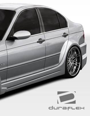 BMW 3 Series 4DR Duraflex I-Design Wide Body Rear Fender Flares - 2 Piece - 106515 thumbnail 3