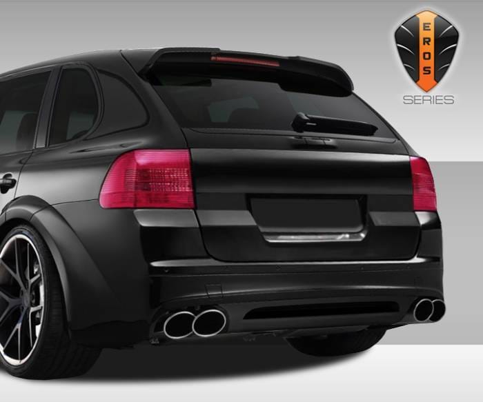 Porsche Cayenne Duraflex Eros Version 1 Wide Body Rear Bumper Cover - 1 Piece - 108272 thumbnail 2