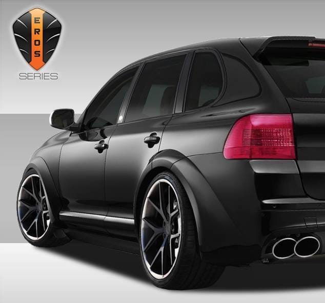 Porsche Cayenne Duraflex Eros Version 1 Wide Body Rear Fender Flares - 4 Piece - 108274 thumbnail 2