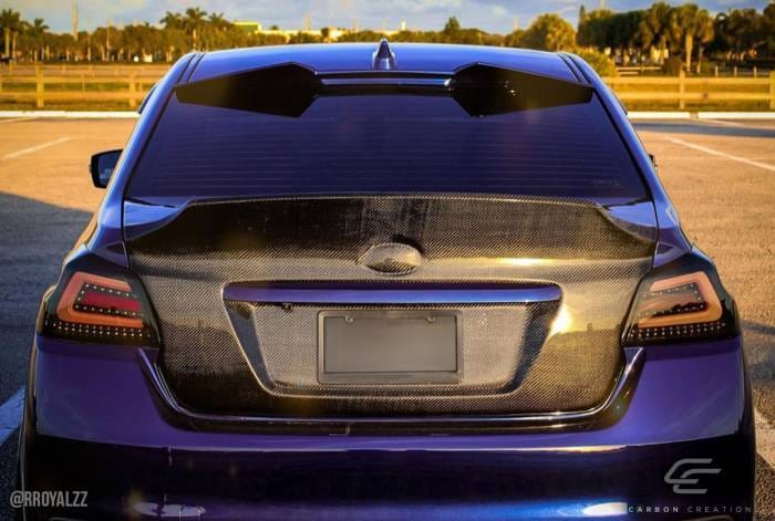 Subaru WRX 4DR NBR Concept Carbon Fiber Body Kit-Trunk/Hatch 109935 thumbnail 3
