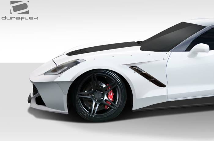 Chevrolet Corvette Duraflex Gran Veloce Wide Body Front Fender Flares- 2 Piece - 112431 thumbnail 3