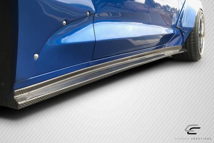 Chevrolet Camaro Grid Carbon Creations Side Skirts Body Kit 113053 thumbnail 2