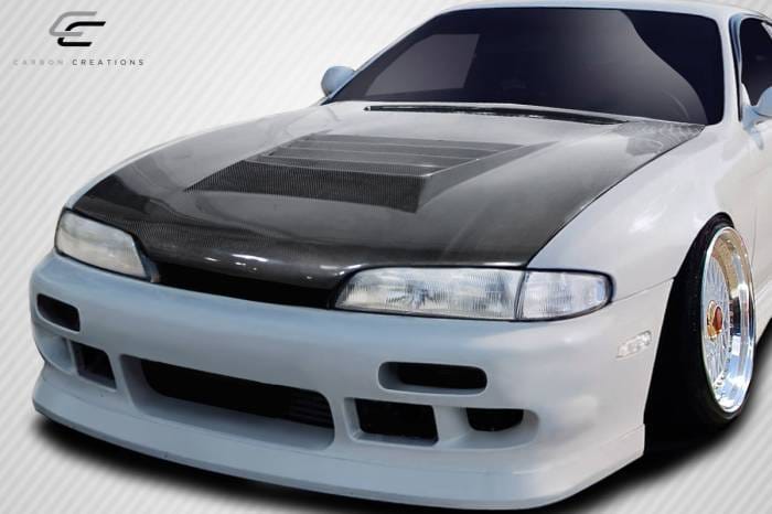 Fits Nissan 240SX D-Spec Carbon Fiber Creations Body Kit- Hood 114100 thumbnail 2