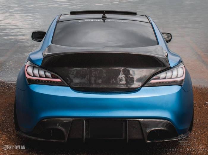 Hyundai Genesis Speedster Carbon Fiber Rear Diffuser Lip Body Kit 114300 thumbnail 4