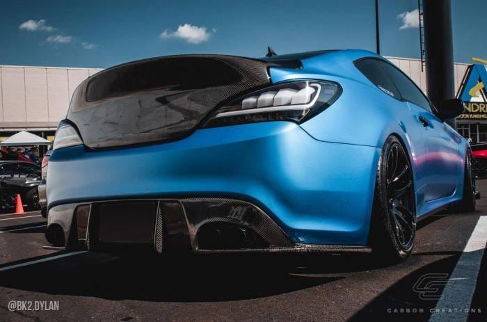 Hyundai Genesis Speedster Carbon Fiber Rear Diffuser Lip Body Kit 114300 thumbnail 5