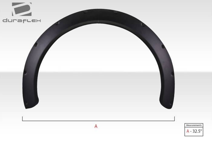 Universal New Type 1.6" Duraflex Fender Flares 114549 thumbnail 3