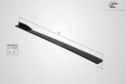 Universal Carbon Fiber Creations Side Skirt Splitters Body Kit 114476