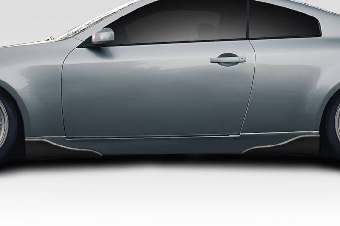 Infiniti G Coupe 2DR Vader Duraflex Side Skirt Add On Body Kit 114932