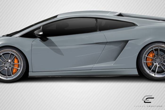 Lamborghini Gallardo LP570 Look Carbon Fiber Side Skirts Body Kit 115145 thumbnail 2