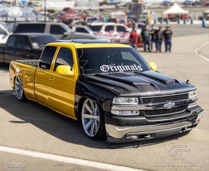 Chevrolet Silverado Dual Ram Air Carbon Fiber Body Kit- Hood 115434 thumbnail 2