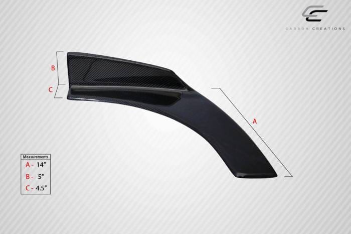 Universal Type R V.1 Carbon Fiber Body Kit-Winglet Splitters 114458 thumbnail 2