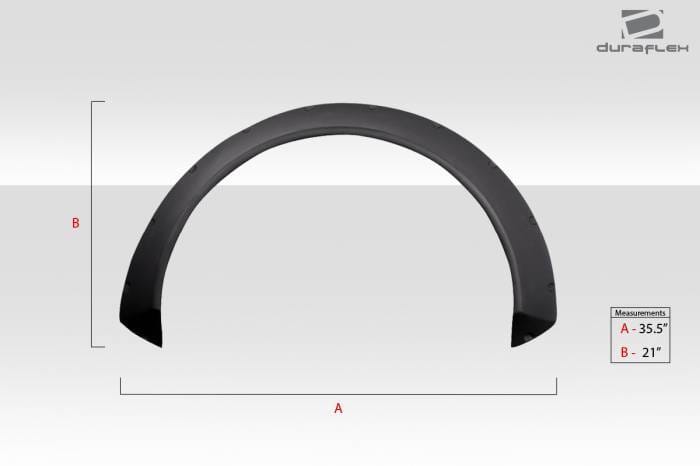 Universal V2 7cm Duraflex Fender Flares 114546 thumbnail 3