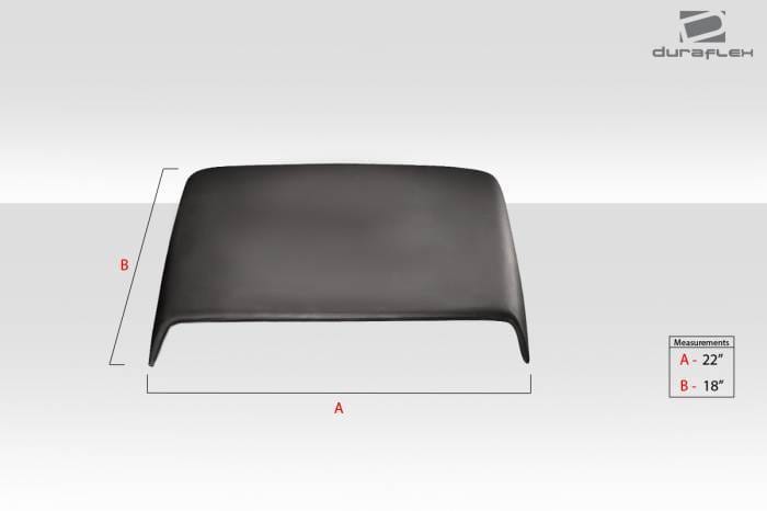 Universal Ram Air Type 3 Duraflex Hood Scoop 114553 thumbnail 3