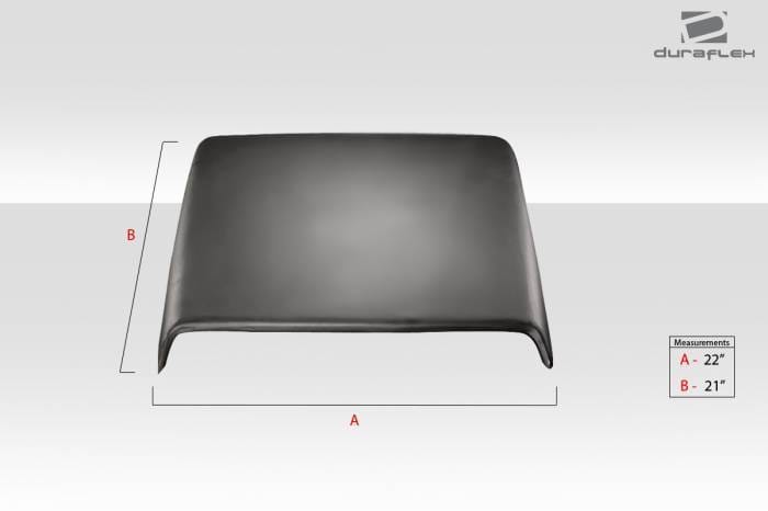 Universal Ram Air Type 8 Duraflex Hood Scoop 114554 thumbnail 3