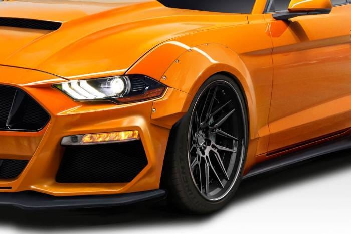 Ford Mustang Grid Duraflex Wide Front Fender Flares 114997 thumbnail 2