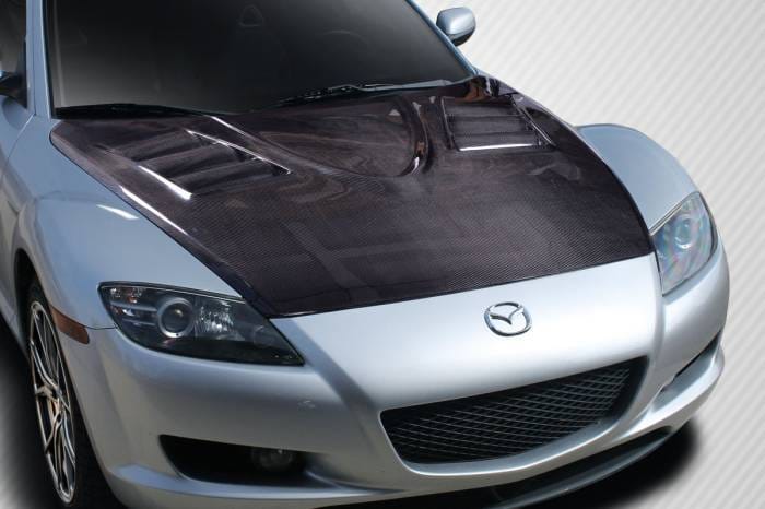 Mazda RX8 Vader Carbon Fiber Creations Body Kit- Hood 115453 thumbnail 2