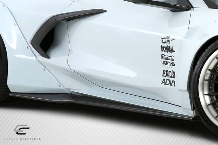 Chevrolet Corvette Gran Veloce Carbon Fiber Side Splitters Body Kit 116586 thumbnail 2