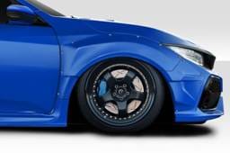 Honda Civic Speedster Duraflex Wide Body Front Fender Flares 118184